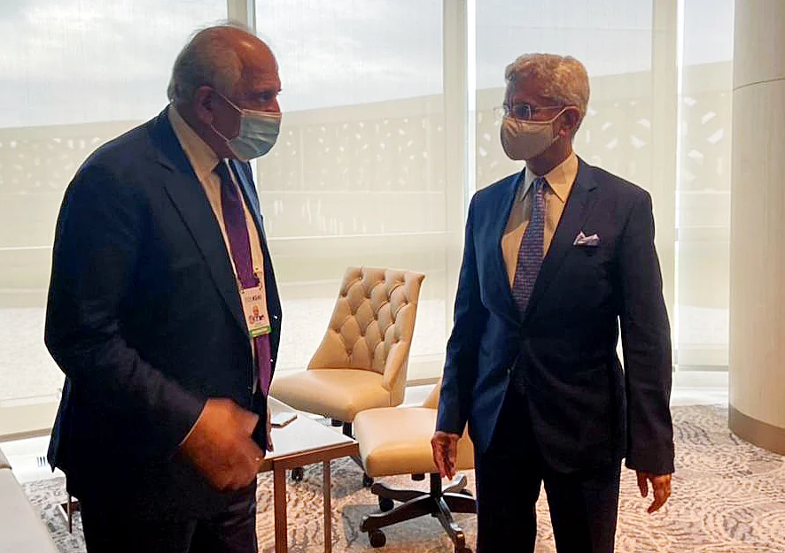 Indian foreign affairs minister Dr. S Jaishankar with United States Spl Representative for Afghanistan Reconciliation Zalmay Khalilzad. The news that the Afghan government is seeking even closer trade relations with India at this sensitive time in its transition is welcome news for everyone.