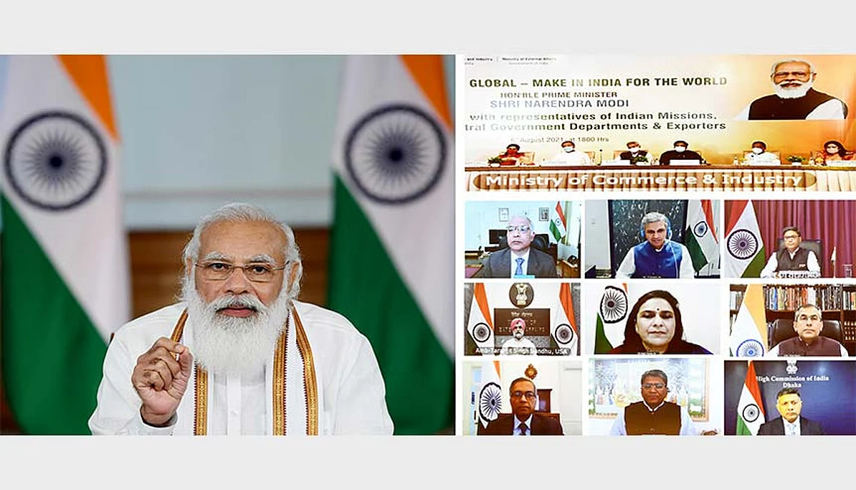 Prime Minister Narendra Modi interacts with the Heads of Indian Missions abroad and stakeholders of the trade and commerce sector. The GoI is putting measures and schemes in place to ensure that the country is conducive for attracting international investors.