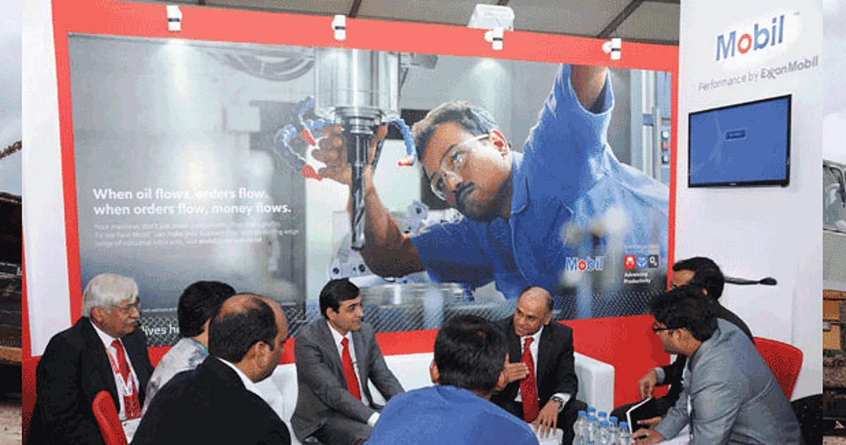 ExxonMobil showcases its range of hydraulic oils and grease at IMTEX 2017