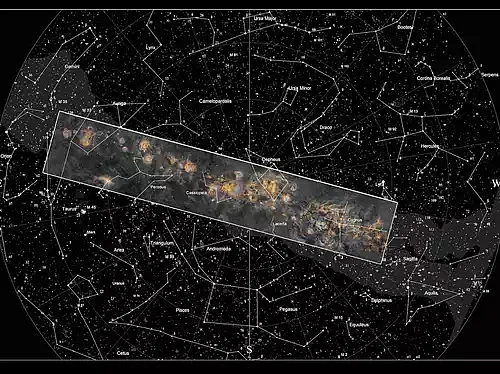 This is the part of the sky that Metsavainio capture in his mosaic