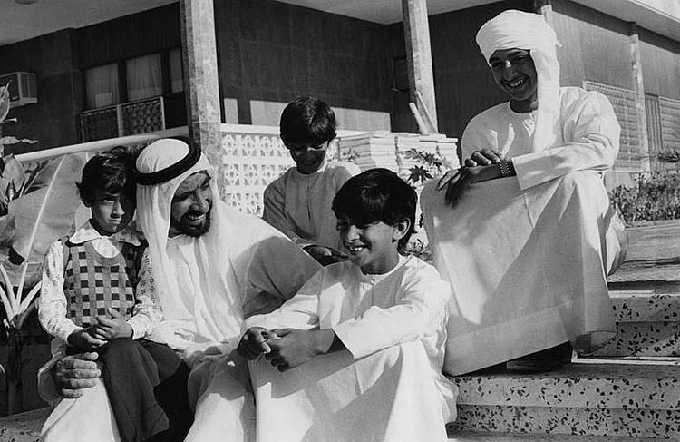 Sheikh Mohamed Bin Zayed spends family time with Sheikh Zayed and siblings.