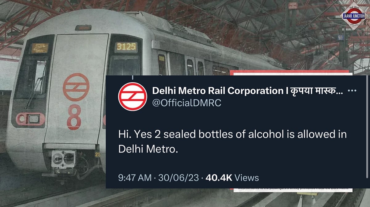 Delhi Metro Now Allows You To Carry Two Sealed Alcohol Bottles On All