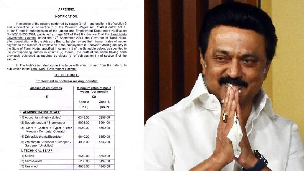 காலணி தயாரிக்கும் ஊழியர்கள் முதல் அனைத்து ஊழியர்களுக்கும் குறைந்தபட்ச ஊதியம் நிர்ணயம்: அரசாணை வெளியீடு!