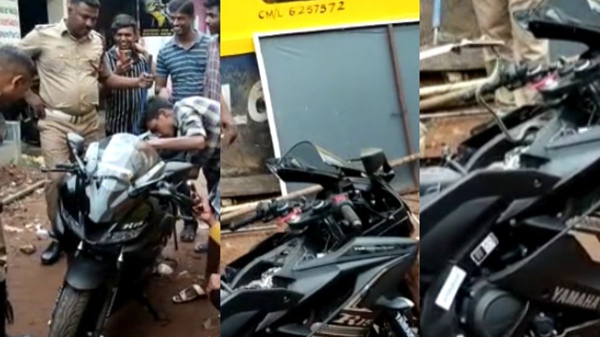 எஞ்சினில் குடைச்சல்; ஷாக்கான மெக்கானிக்; R15ல் குடியிருந்த பாம்பு பிடிபட்டது எப்படி? தென்காசியில்பரபரப்பு