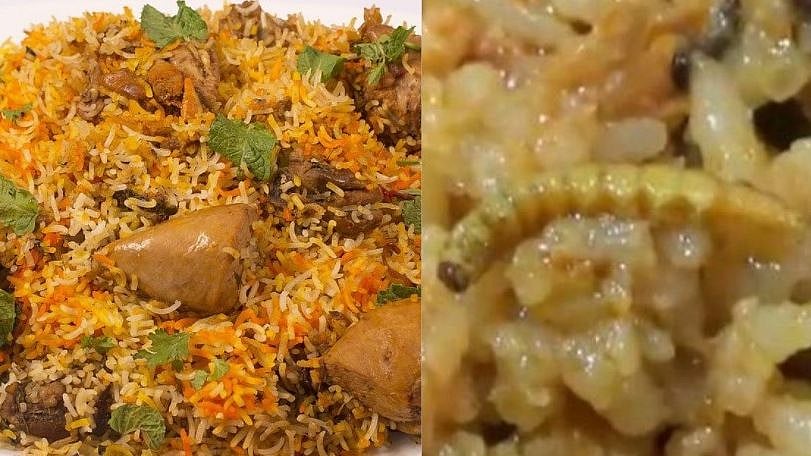 பிரியாணியில் புழு.. அதிர்ச்சியடைந்த வாடிக்கையாளர்கள்.. நடந்தது என்ன?