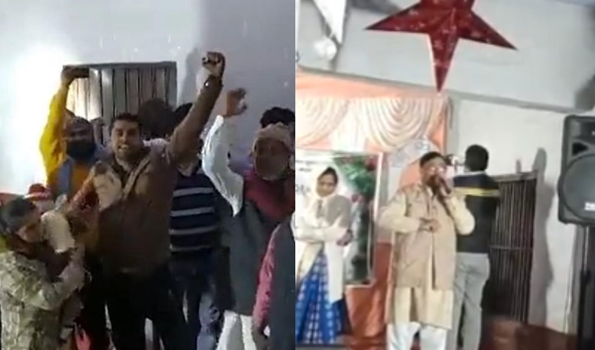 ’ஜெய் ஸ்ரீராம்’னு சொல்லுங்க’ : 
ஹரியானாவில் கிறிஸ்துமஸ் விழாவில் புகுந்து இந்துத்வ கும்பல் விஷம பேச்சு!