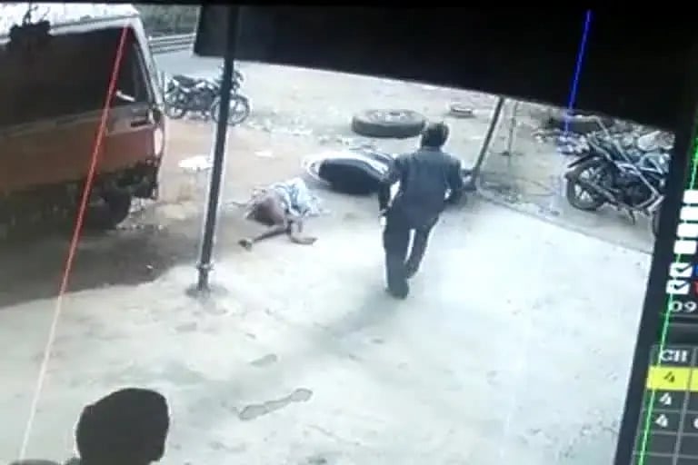 பஞ்சர் போட்டபோது டயர் வெடித்ததில் தூக்கி எறியப்பட்ட மெக்கானிக் பலி... தாம்பரம் அருகே அதிர்ச்சி!