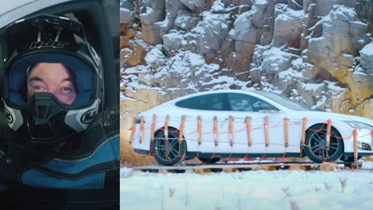 ViralVideo எலன் மஸ்கின் உருவ பொம்மையோடு டெஸ்லா கார் வெடி வைத்து எரிப்பு; ஓனர் கூறிய காரணம் என்ன தெரியுமா?