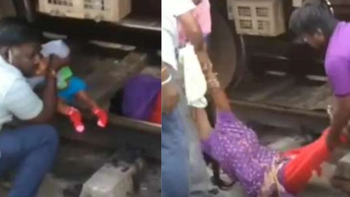 ரயிலுக்கு அடியில் சிக்கிய 9 மாத குழந்தை, தாய்.. காட்பாடி ரயில் நிலையத்தில் பரபரப்பு : நடந்தது என்ன?
