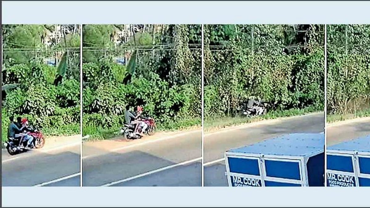 தாறுமாறாக பைக் ஓட்டி மரத்தில் மோதல்; ஸ்பாட்டிலேயே மூன்று சிறுவர்கள் பலி; பரபரப்பான சிசிடிவி காட்சி!