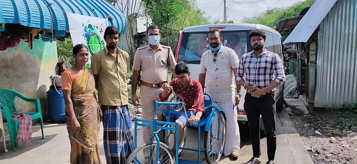 “15 ஆண்டுகளாக நடக்க முடியாத சோகம்.. மாற்றுத்திறனாளியை நெகிழ வைத்த திருத்துறைப்பூண்டி SP” : நடந்தது என்ன?