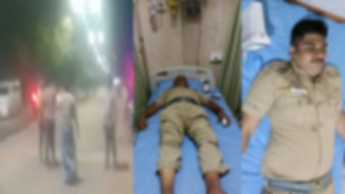 நடுவீதியில் ரகளை.. போலிஸை கொடூரமாக தக்கிய அண்ணன் - தம்பி : ‘காப்பு’ மாட்டி சிறையில் தள்ளிய காவல்துறை!