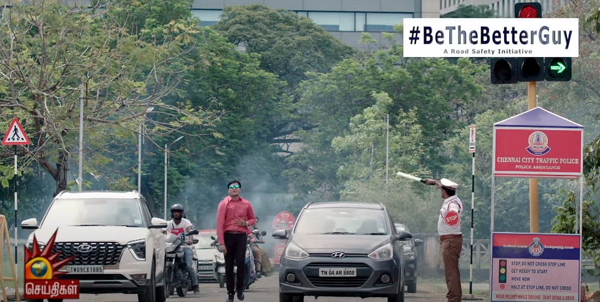 “Be Careful.. Live Peaceful” : Hyundai motors - கலைஞர் செய்திகள் விழிப்புணர்வு பிரசாரம்! #BeTheBetterGuy