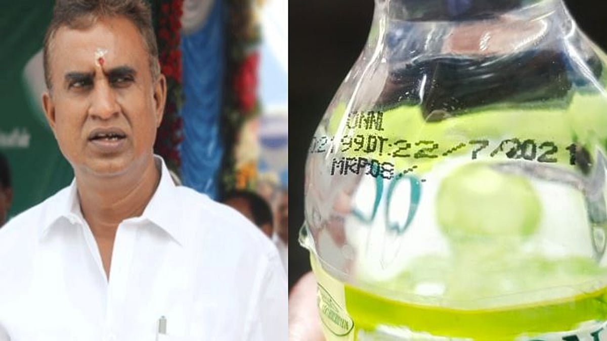 வேலுமணி வீட்டில் தொண்டர்களுக்கு காலாவதியான தண்ணீர் பாட்டில் கொடுத்த அதிமுக: ரெய்டு நேரத்திலும் இப்படியா?