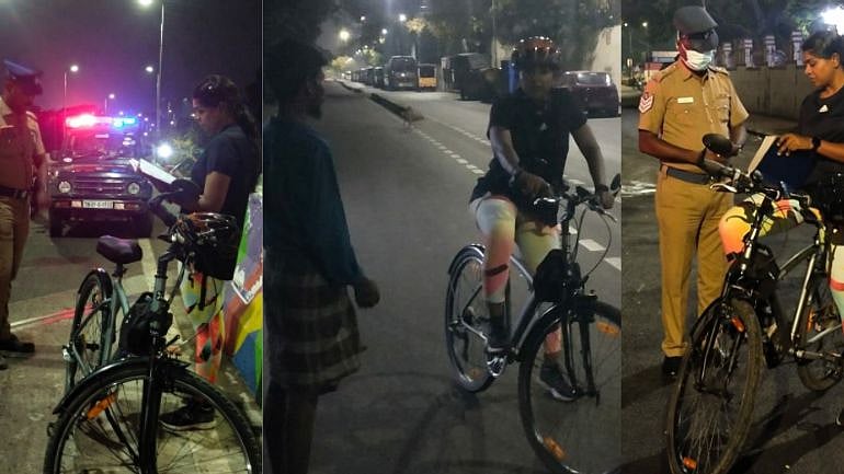 ஒற்றை ஆளாக நள்ளிரவில் சைக்கிளில் திடீர் ஆய்வு மேற்கொண்ட பெண் IPS அதிகாரி : முதலமைச்சர் பாராட்டு!