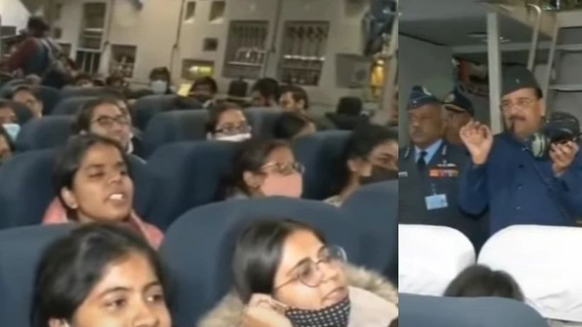 உக்ரைன் மீட்பு விமானத்தில் மோடியை புகழ்ந்து முழக்கமிட வலியுறுத்திய பாஜக.. முகம் சுளித்த இந்திய மாணவர்கள்!