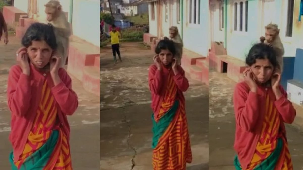 ”திரைல பார்த்ததுலாம் தரையில நடக்குது” - பெண்ணுக்கு பேன் பார்க்கும் குரங்கு : உதகை அருகே நடந்த சுவாரஸ்யம்!