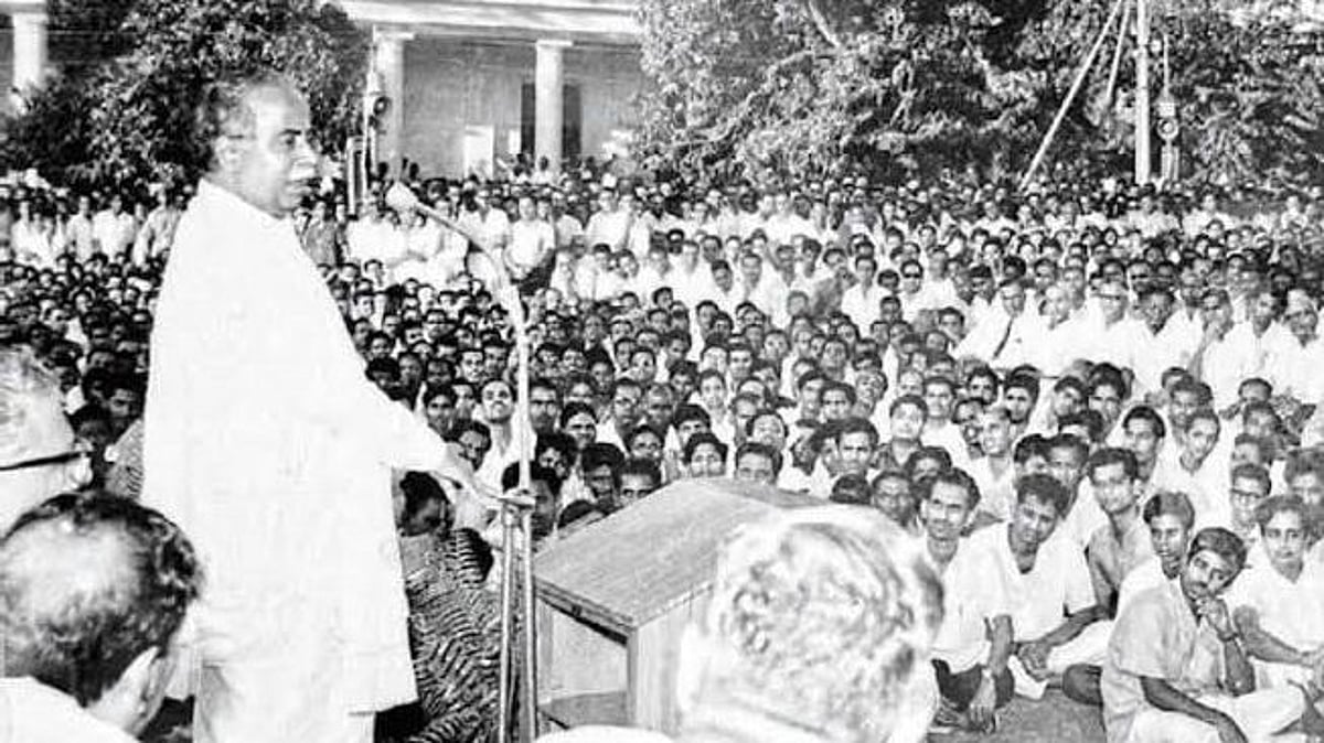  3 மாதத்திற்கு மேல் கற்க இந்தியில் என்ன இருக்கிறது? - வைரலாகும் பேரறிஞர் அண்ணாவின் பேச்சு!