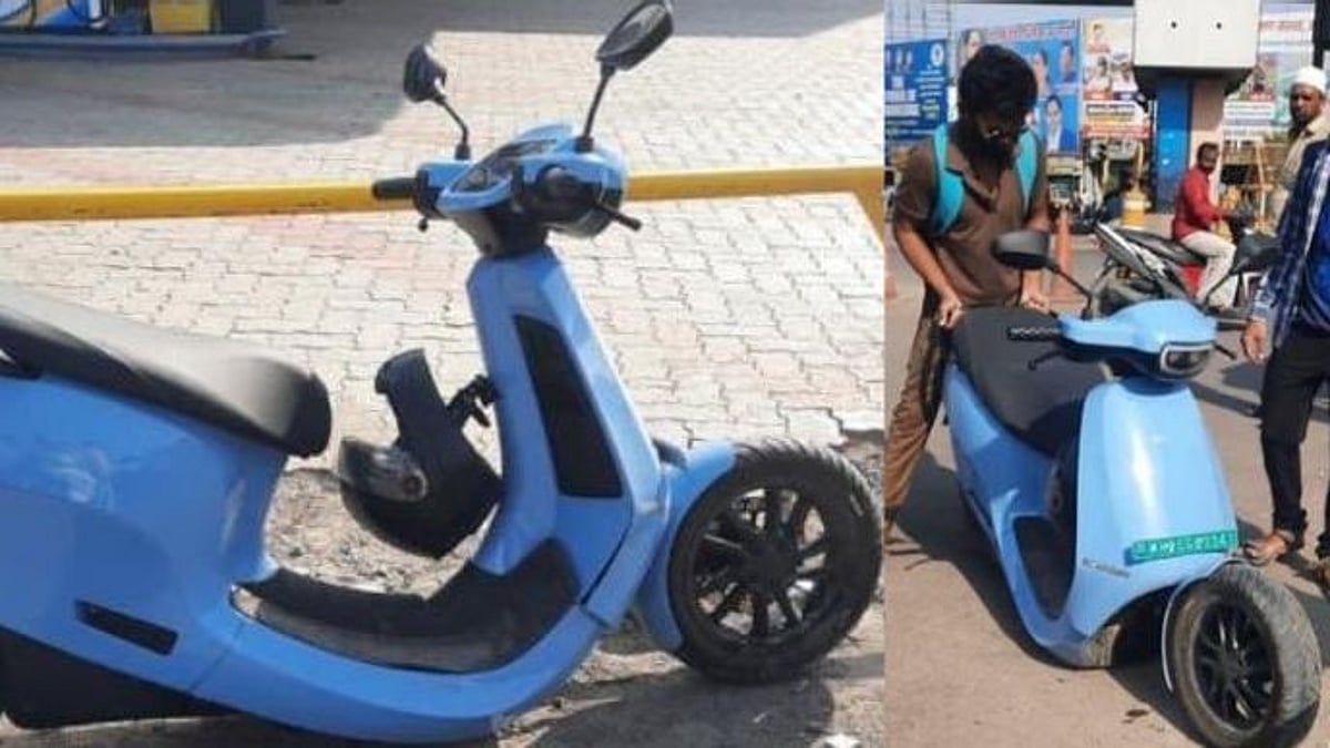 ஆசையாய் வாங்கிய ஸ்கூட்டர் இரண்டாக உடைந்த சோகம் : தீ விபத்தை தொடர்ந்து அடுத்த சர்ச்சையில் எலக்ட்ரிக் பைக்!