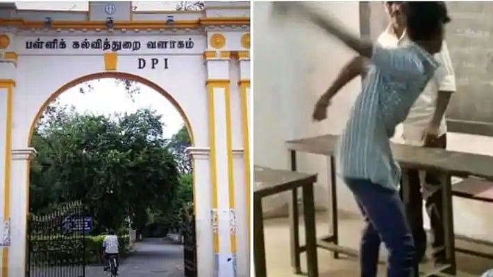 வகுப்பில் பாய் போட்டு படுத்த மாணவன்.. தட்டிக்கேட்ட ஆசிரியர் மீது தாக்குதல் - விசாரணைக்கு பிறகு நடவடிக்கை!
