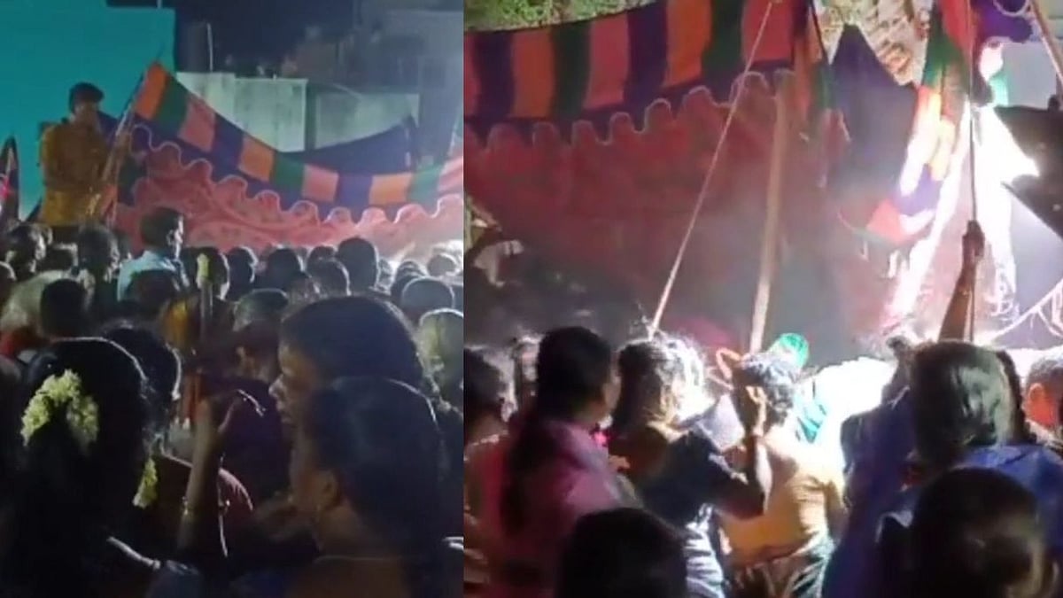 பாஜக தலைவர் பிறந்த நாள் விழாவில் பாதுகாப்பில்லாத பந்தல் சரிந்து 10க்கும் மேலான பெண்களுக்கு படுகாயம்!