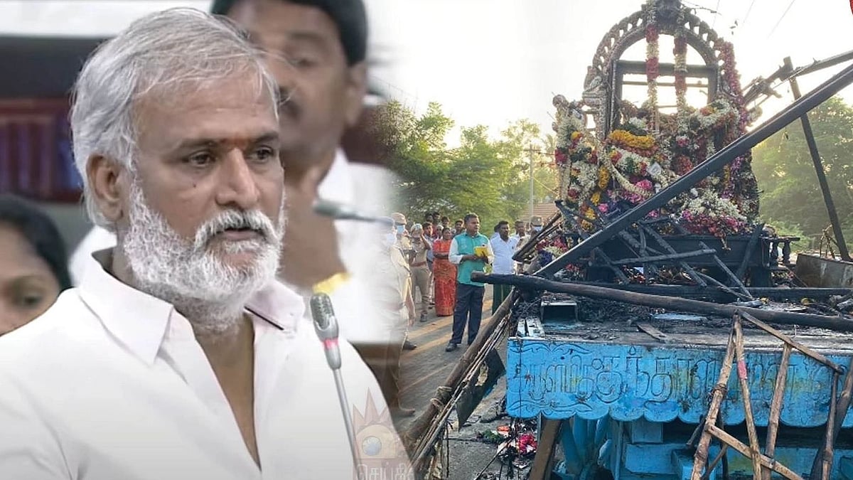 தஞ்சை கோவில் திருவிழா விபத்து : “அரசுக்கு தெரிவிக்காமல் விழா” - பேரவையில் அமைச்சர் சேகர்பாபு விளக்கம்!