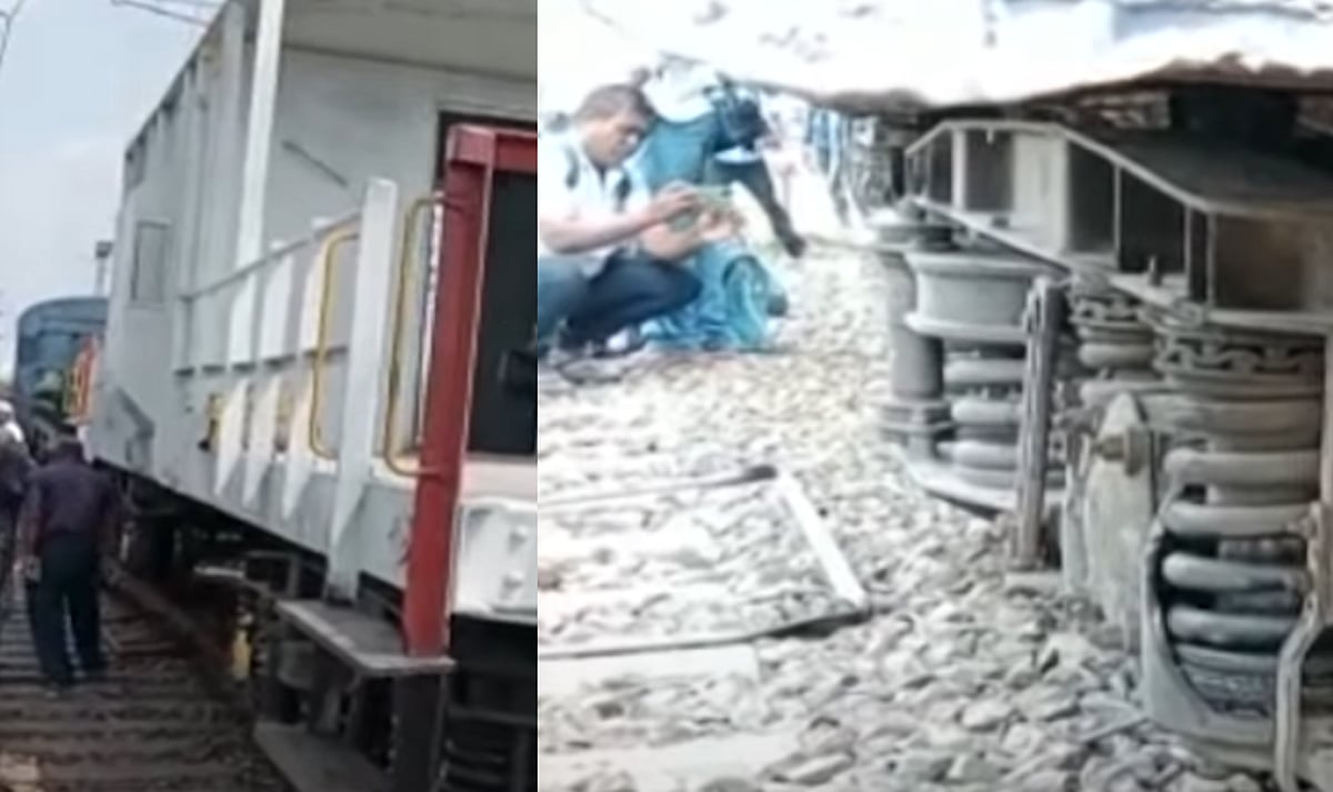 நேற்று சென்னை.. இன்று மதுரை.. செல்லூர் அருகே சரக்கு ரயில் தடம் புரண்டதால் விரைவு ரயில் பயணிகள் தவிப்பு!
