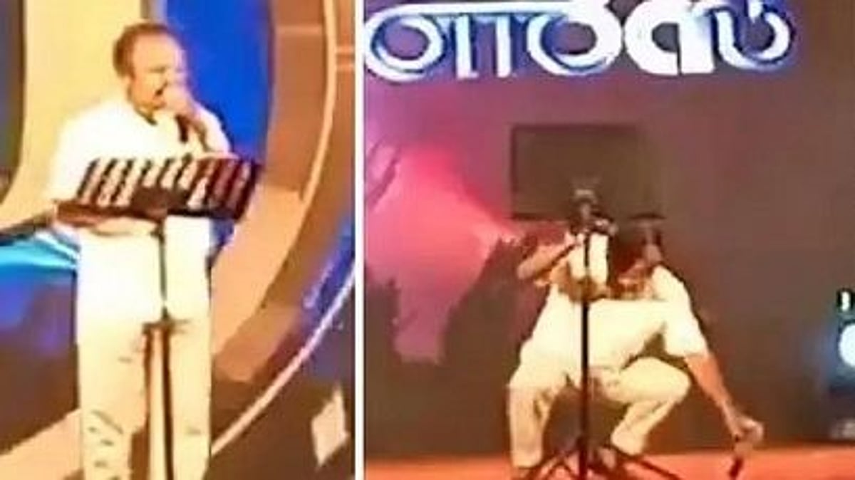 பாடிக்கொண்டிருந்தபோது பிரிந்த உயிர்.. சரிந்து விழுந்த பின்னணி பாடகர் - சோகத்தை ஏற்படுத்திய சம்பவம்! Video