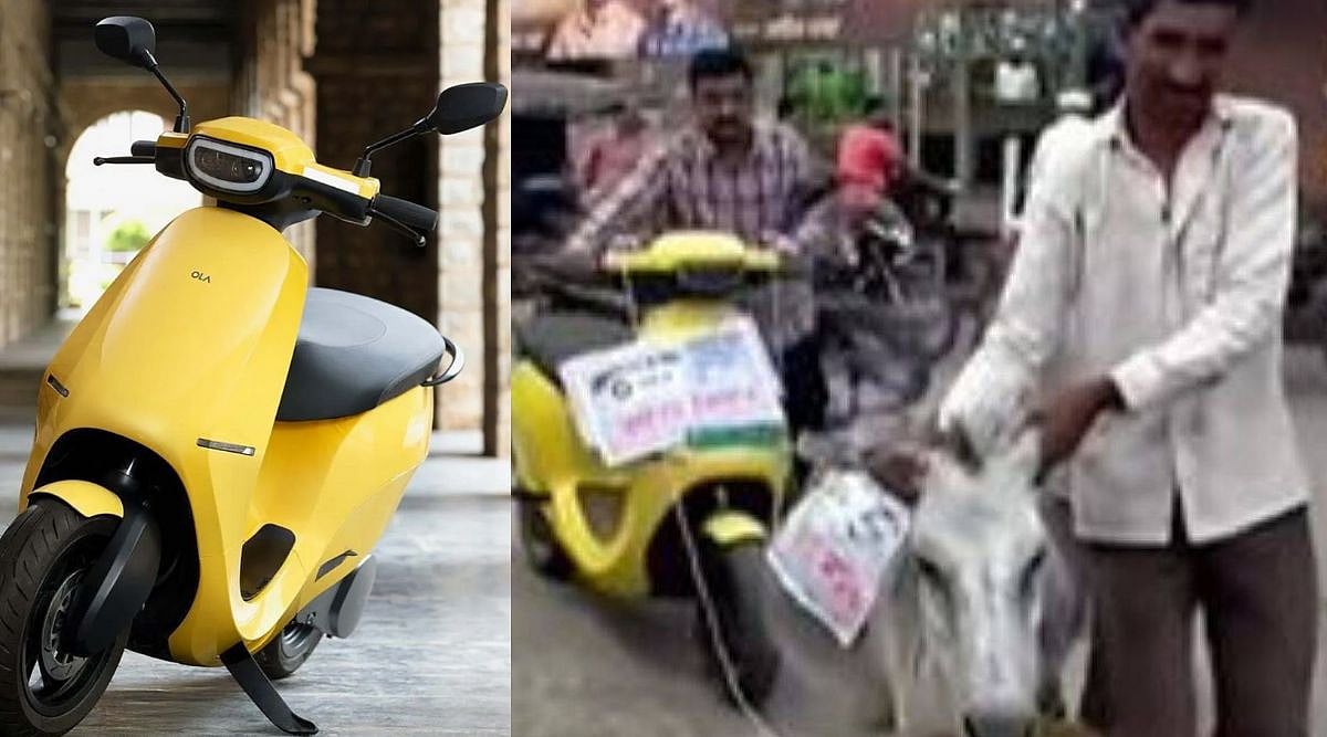 “ஆசையாய் வாங்கி ஆறே நாளில் பல முறை ரிப்பேர்” : கழுதையை கட்டி ‘ஓலா’ ஸ்கூட்டரை இழுத்துச் சென்ற வாலிபர் !