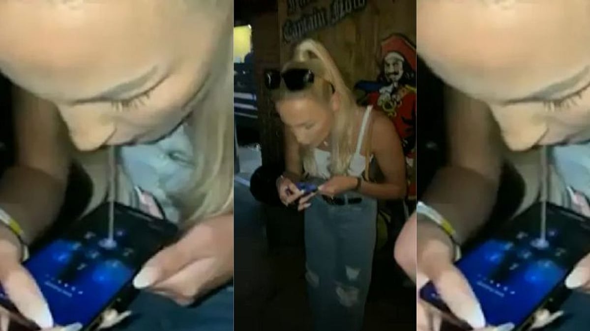 இப்படியா செல்போனை Unlock செய்வது.. இளம்பெண் செயலால் அதிர்ச்சி: வைரலாகும் வீடியோ!