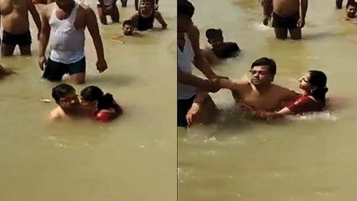 மனைவிக்கு முத்தம் கொடுத்த கணவன்.. ரவுண்டு கட்டி அடித்த இளைஞர்கள்: காரணம் என்ன?