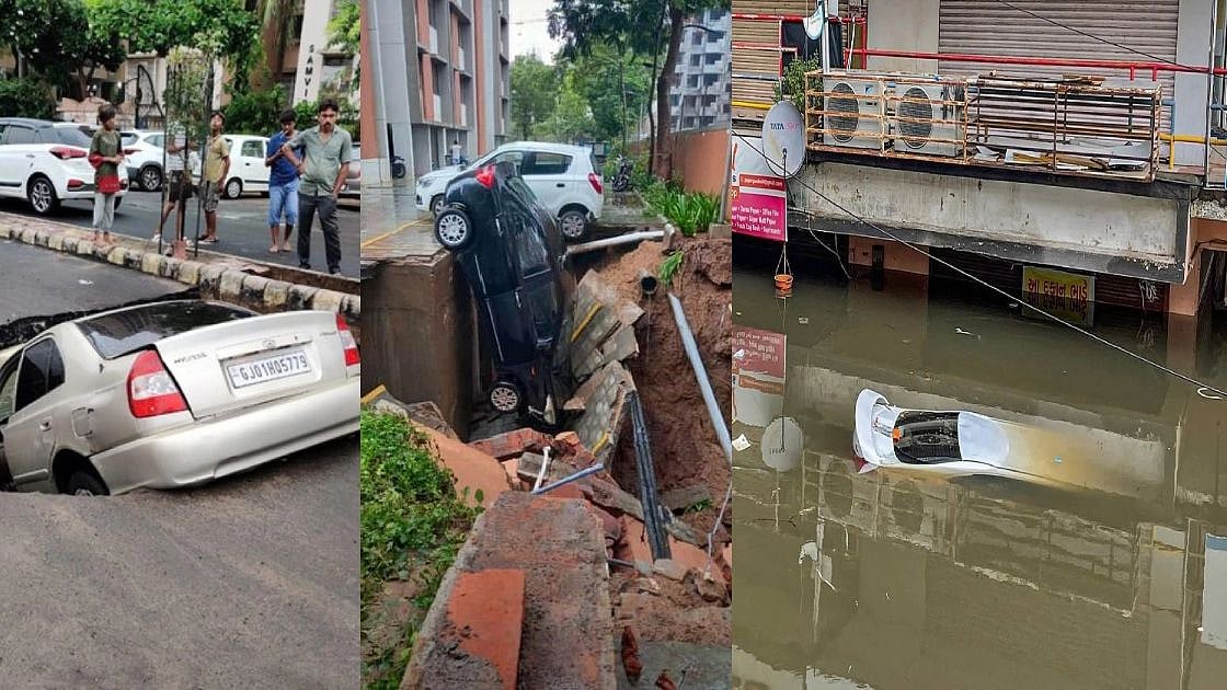 பாஜக-வின் போலி பிம்பத்தை அம்பலப்படுத்திய கனமழை.. குஜராத் மாடல் லட்சனம் இதுதானா?: வெளுத்து வாங்கிய மக்கள்!