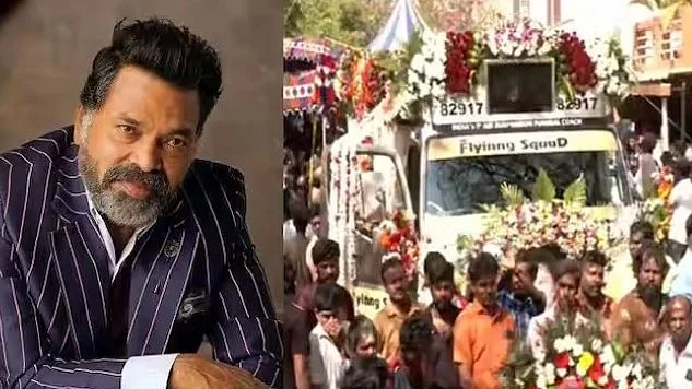 “இருந்தாலும் மறைந்தாலும் பேர் சொல்ல வேண்டும்..” - மக்கள் வெள்ளத்தில் நடிகர் மயில்சாமியின் இறுதி ஊர்வலம்!