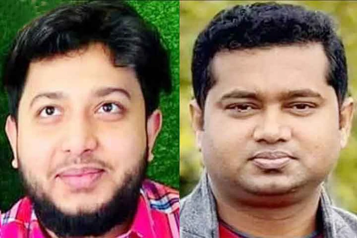 ঢাকা মহানগর দক্ষিণ ছাত্রলীগের সহ-সভাপতি দেলোয়ার হোসেন সাঈদী ও সাধারণ সম্পাদক জোবায়ের আহাম্মেদ।