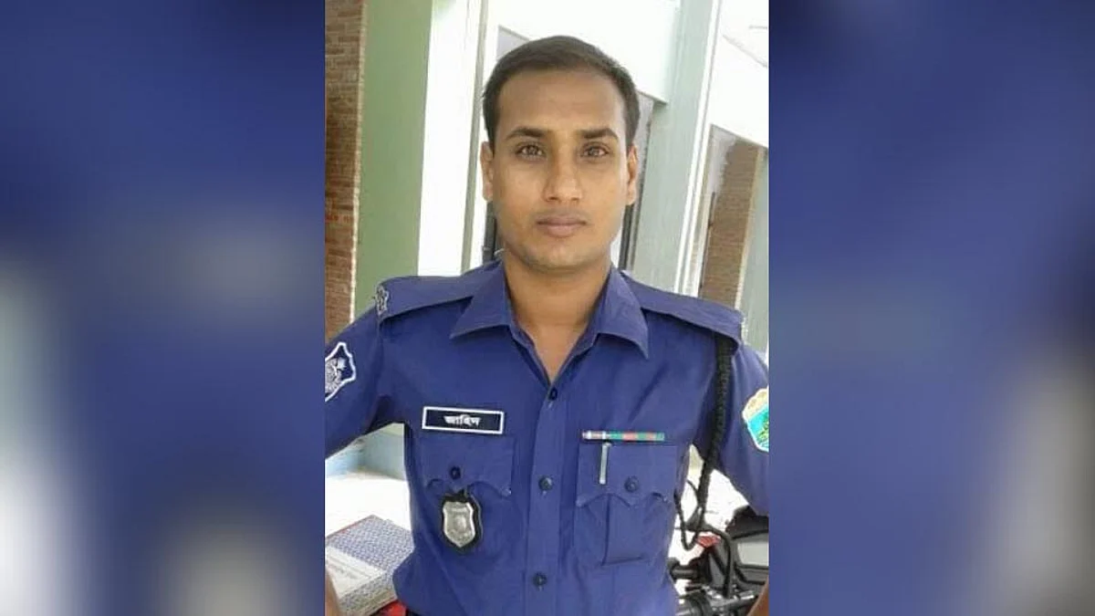 অভিযুক্ত পুলিশ কর্মকর্তা ভাঙ্গুড়া থানা পুলিশের সহকারী উপপরিদর্শক এএসআই জাহিদ হাসান।