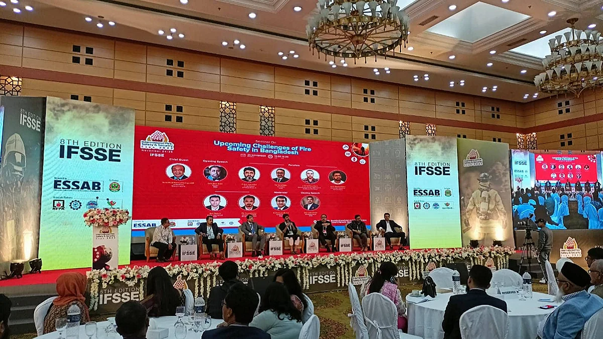 ৮ম আন্তর্জাতিক ফায়ার সেফটি অ্যান্ড সিকিউরিটি এক্সপোতে বক্তারা