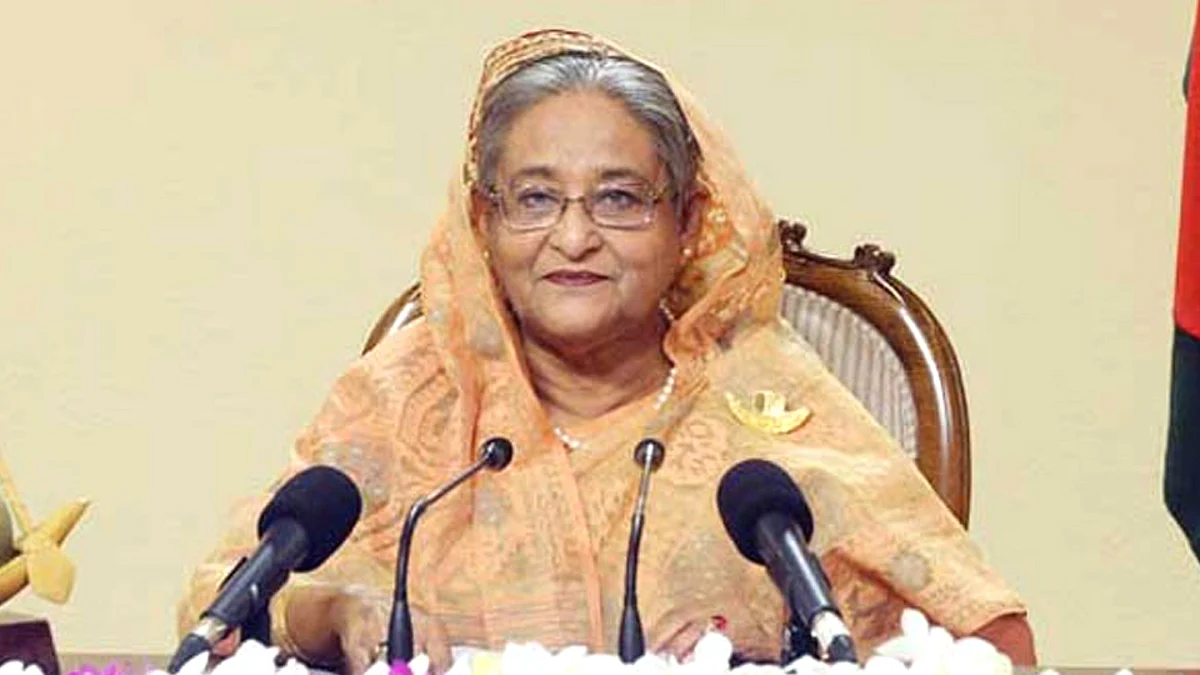 প্রধানমন্ত্রী শেখ হাসিনা।