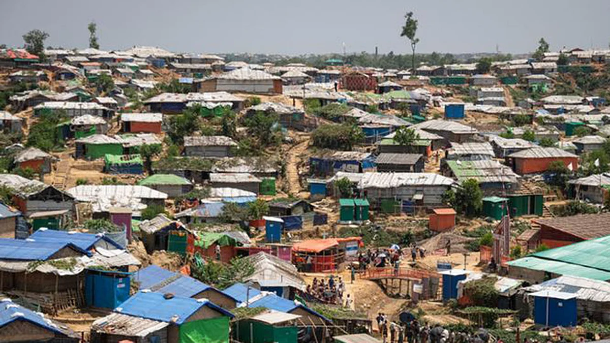 রোহিঙ্গা ক্যাম্প।