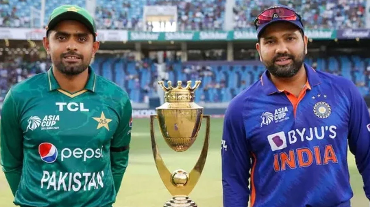 বাবর আজম ও রোহিত শর্মা।