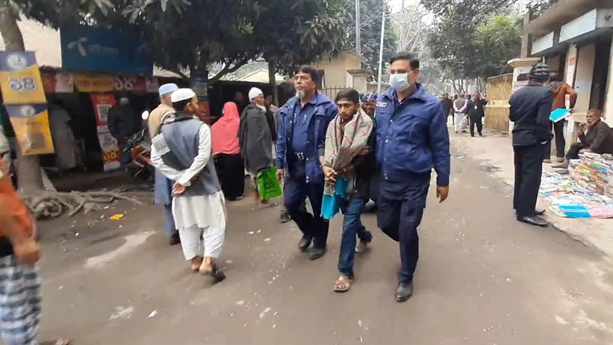 আসামি মিজানুর রহমান ওরফে মিজান।