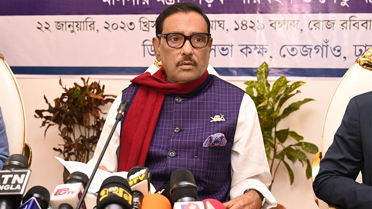 সড়ক পরিবহন ও সেতুমন্ত্রী ওবায়দুল কাদের।
