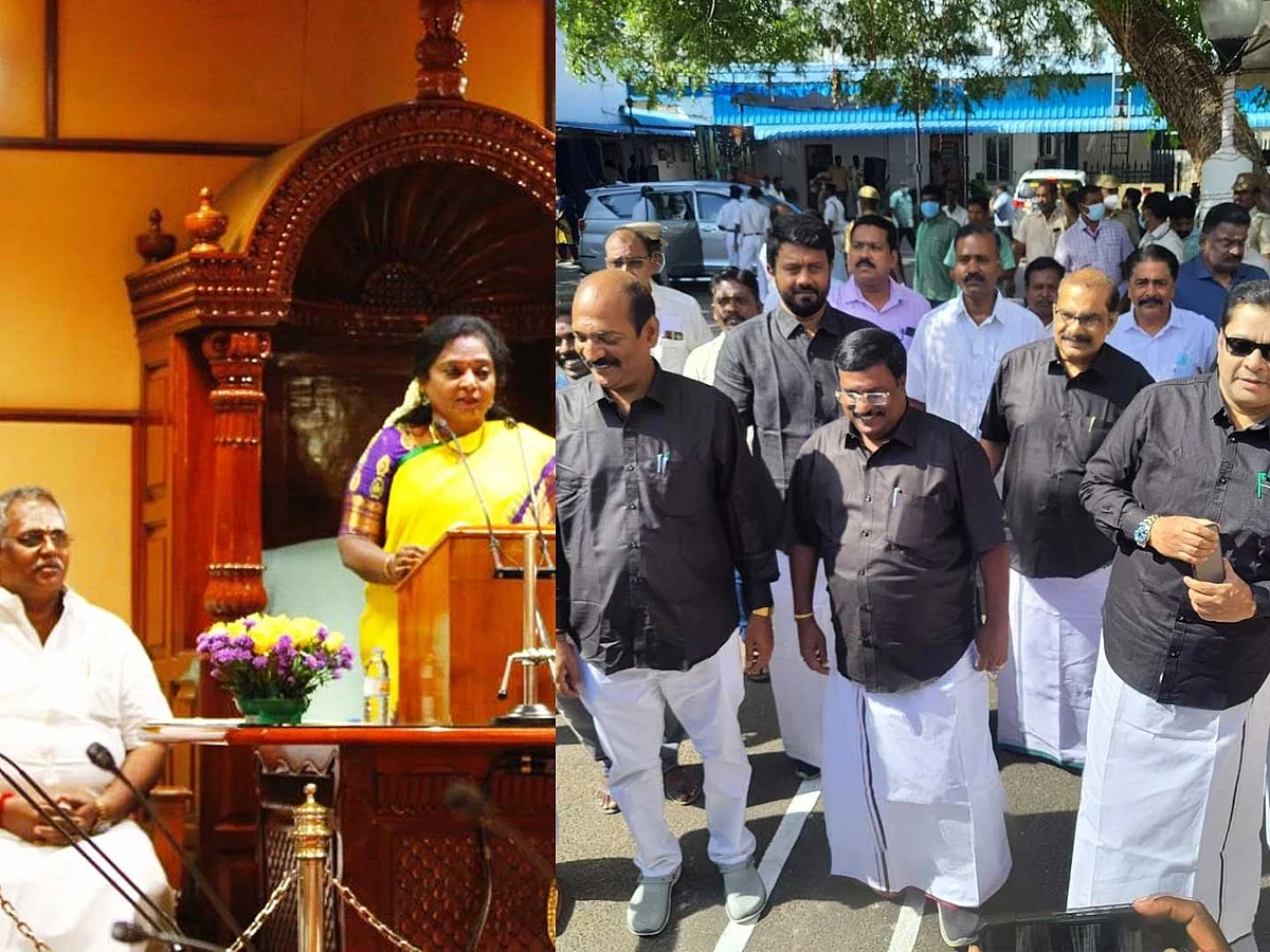 புதுச்சேரி பட்ஜெட் கூட்டத் தொடர் : எதிர்க்கட்சிகள் வெளிநடப்பு!