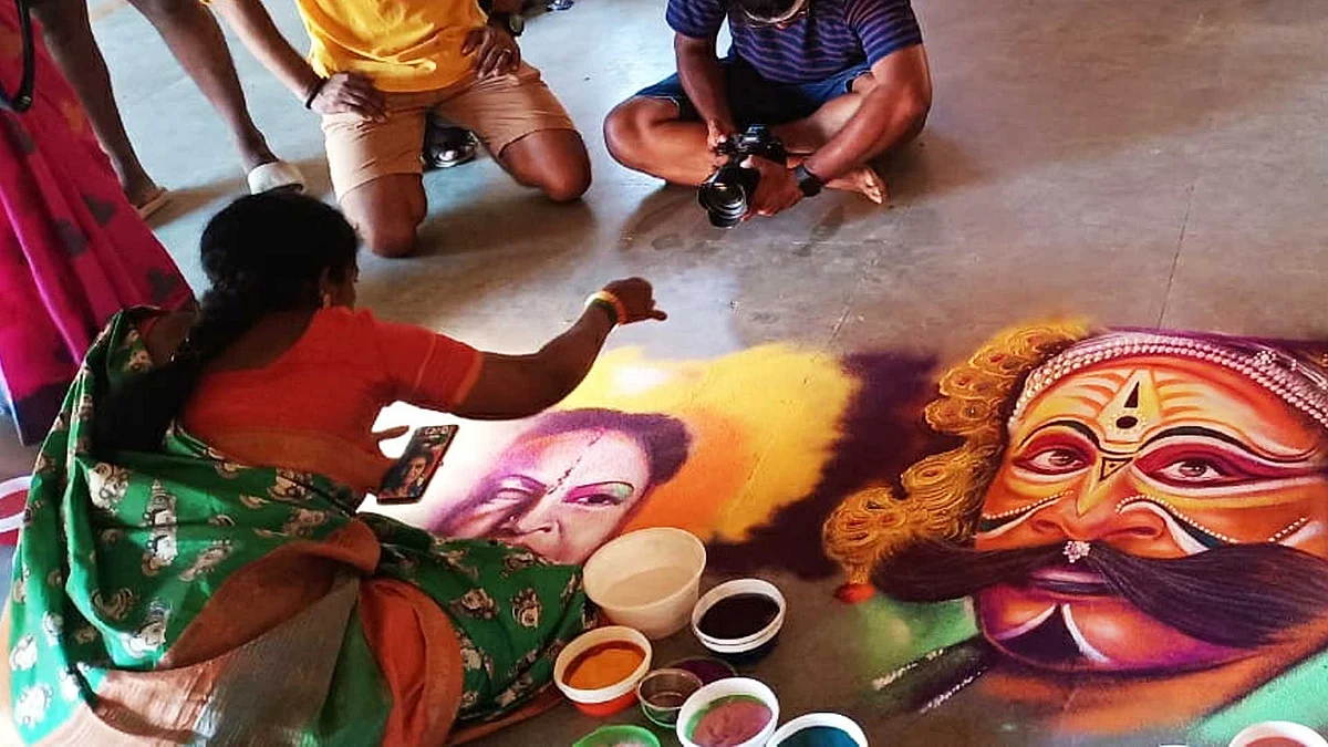 National level rangoli competition
