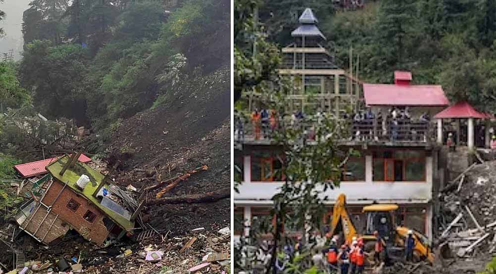 இமாச்சல மாநிலம் குல்லுவில் திடீர் நிலச்சரிவு!