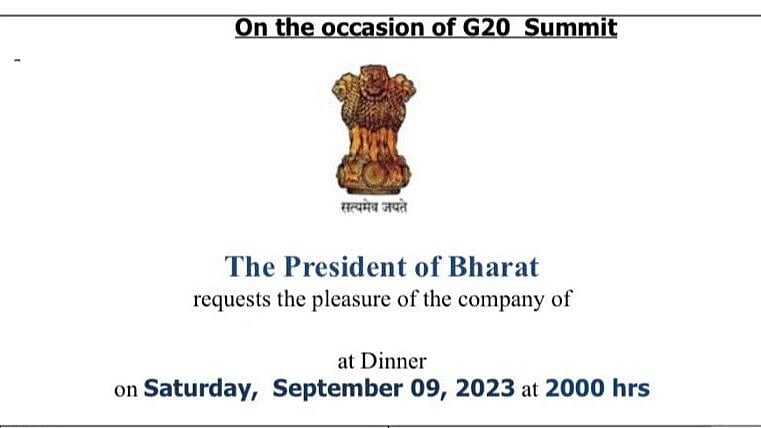 இந்தியாவுக்கு புதிய பெயர்: ஜி20 மாநாடு அழைப்பிதழால் சர்ச்சை.. அரசியல் கட்சி தலைவர்கள் கண்டனம்!