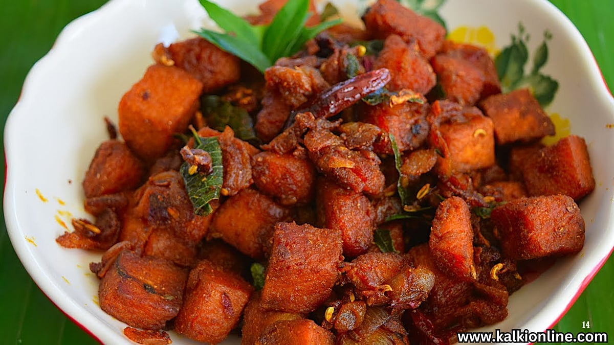 கல்யாண வீட்டு சேனைக்கிழங்கு பொரியல் ரகசியம்!