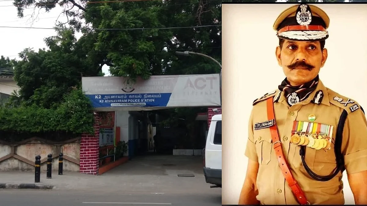 ”தனியார் நிறுவன விளம்பரத்துக்கா காவல் நிலைய பலகை?”