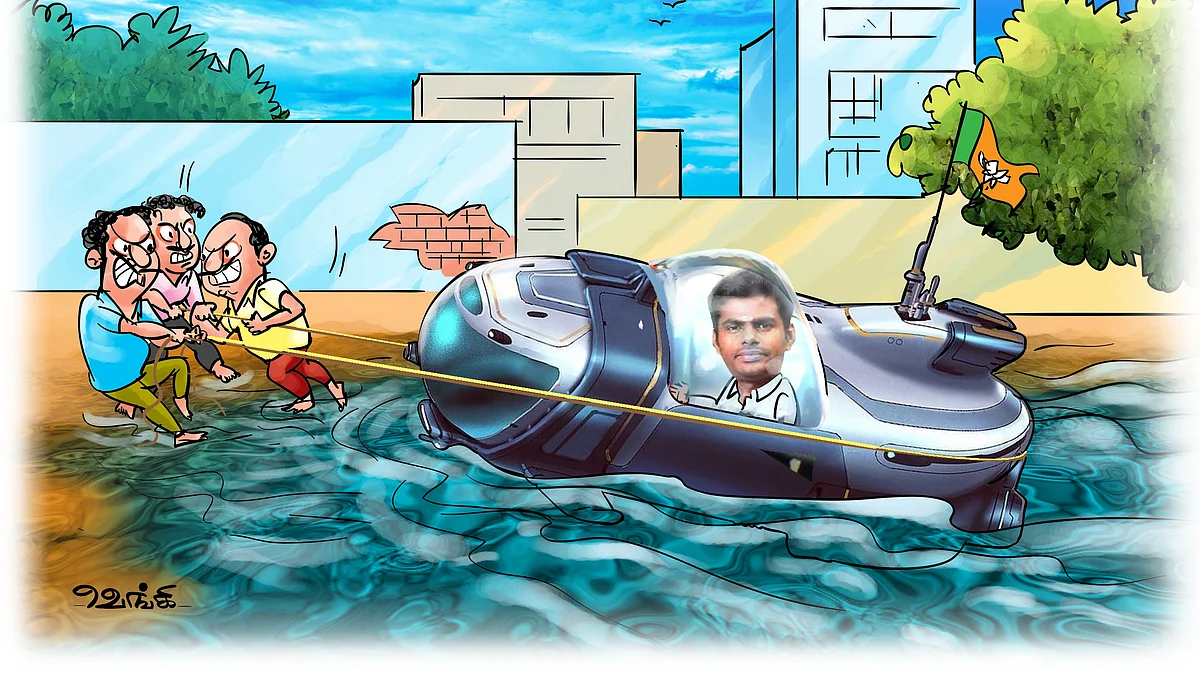 நீர்மூழ்கிக் கப்பலில் சென்று
நீதி கேட்கும் அண்ணாமலை!