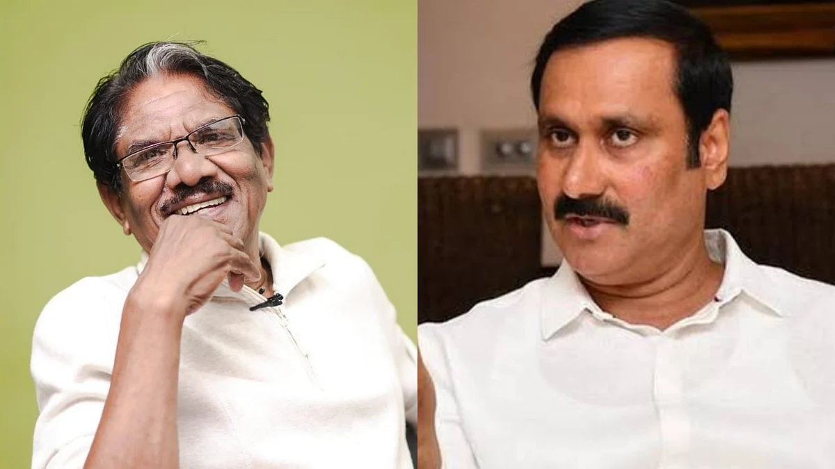 தேவர் திருமகனாரின் படம் இருந்திருந்தால் சும்மா இருப்பீர்களா? - பாரதிராஜாவுக்கு அன்புமணி கேள்வி