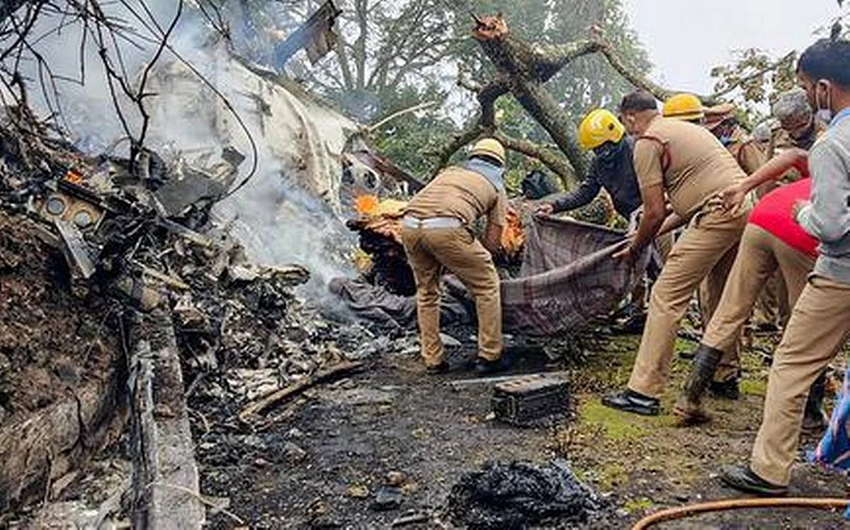 விபத்துக்குள்ளான ராணுவ ஹெலிகாப்டரின் அனைத்து பாகங்களும் சேகரிப்பு!
